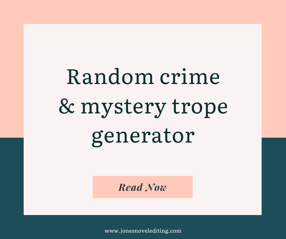 Random crime & mystery trope generator