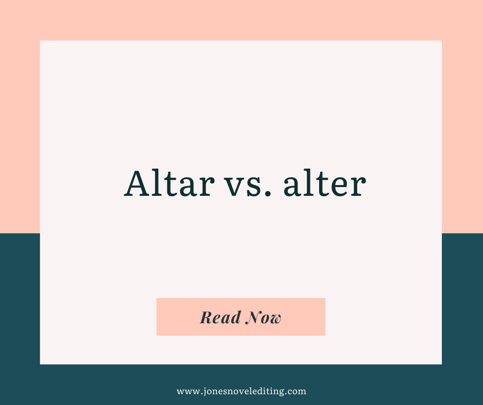 Altar vs. alter