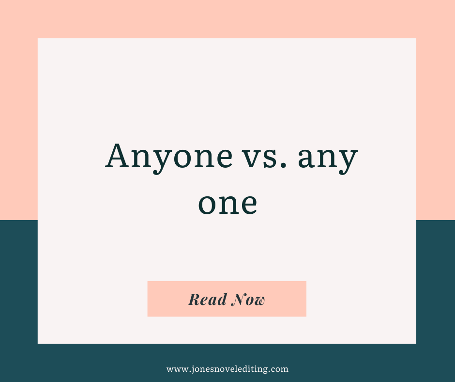 Anyone vs. any one