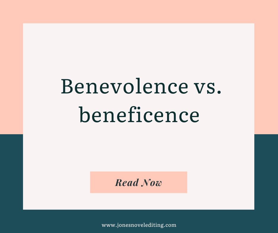 Benevolence vs. beneficence