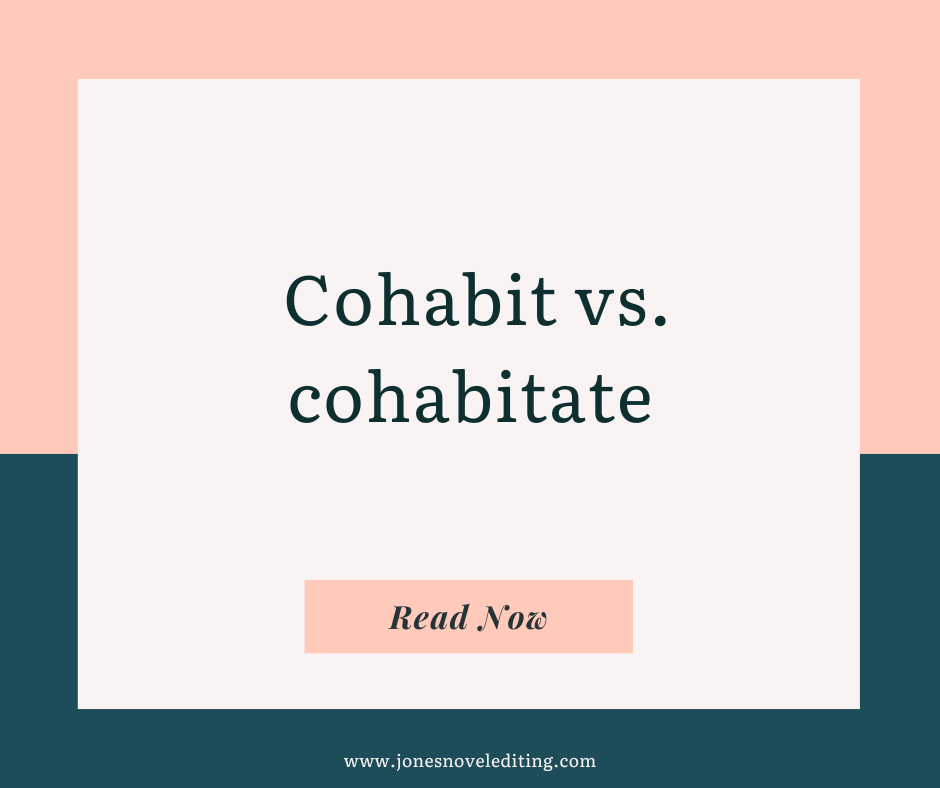 Cohabit vs. cohabitate