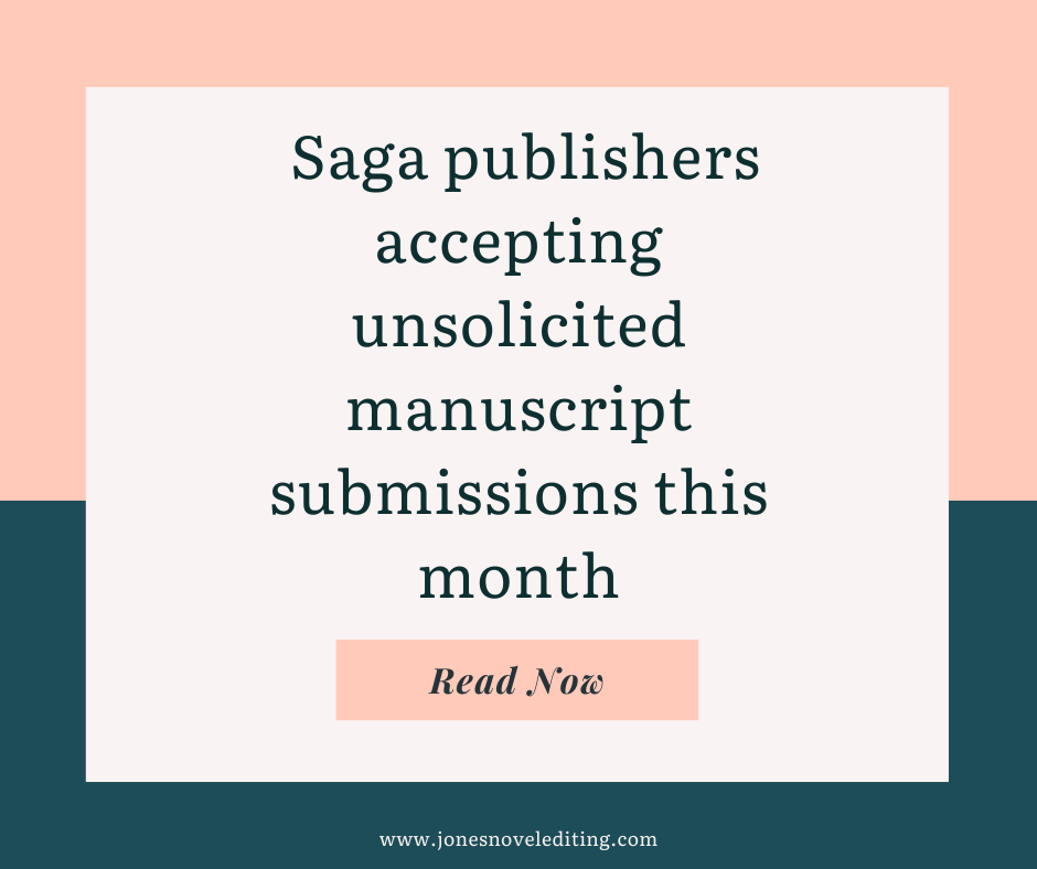 Saga publishers accepting unsolicited manuscript submissions this month